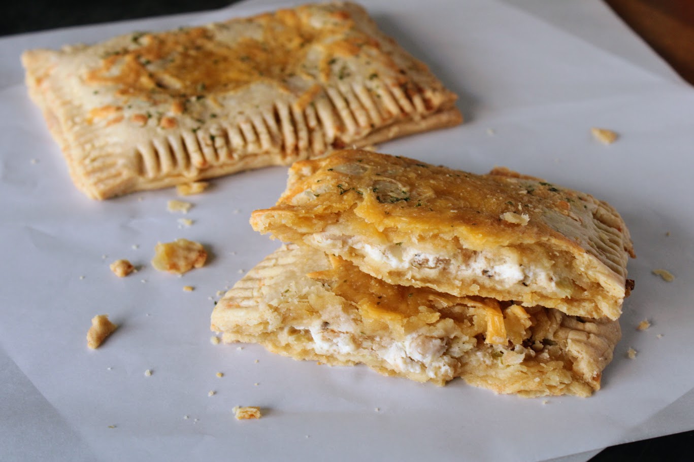 Clam chowder-filled Cheddar Bay biscuit Pop Tart-style pastry