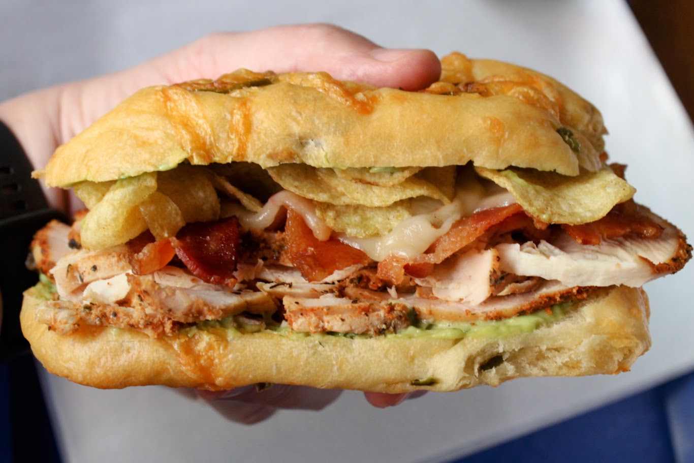 Jalapeno club crunch sandwich