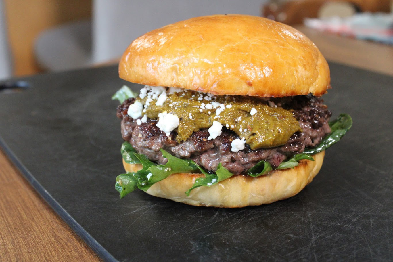 Peanut Butter Jelly BurgerTime burger