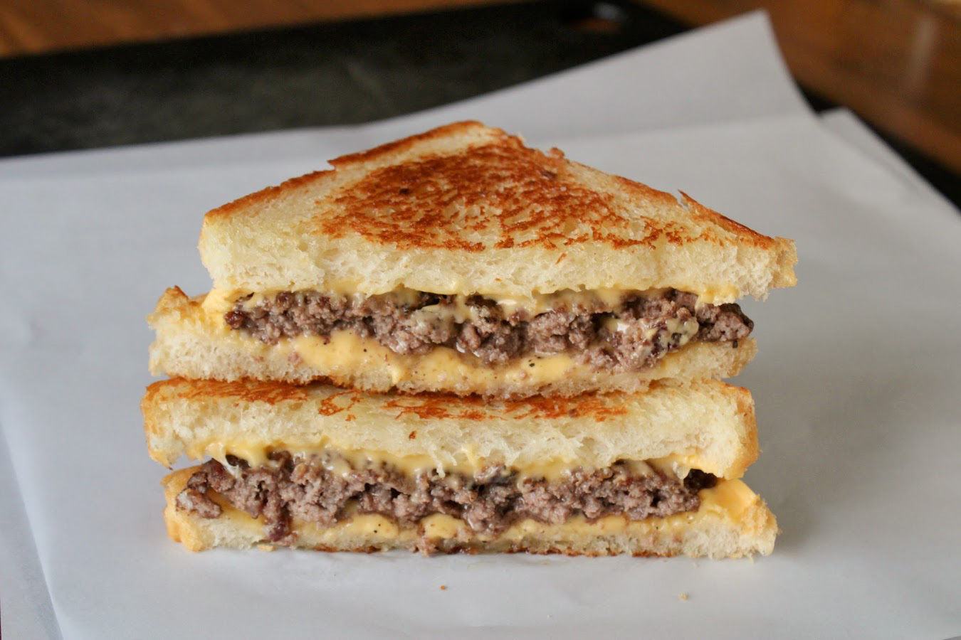 The Chester burger (grilled cheese cheeseburger)