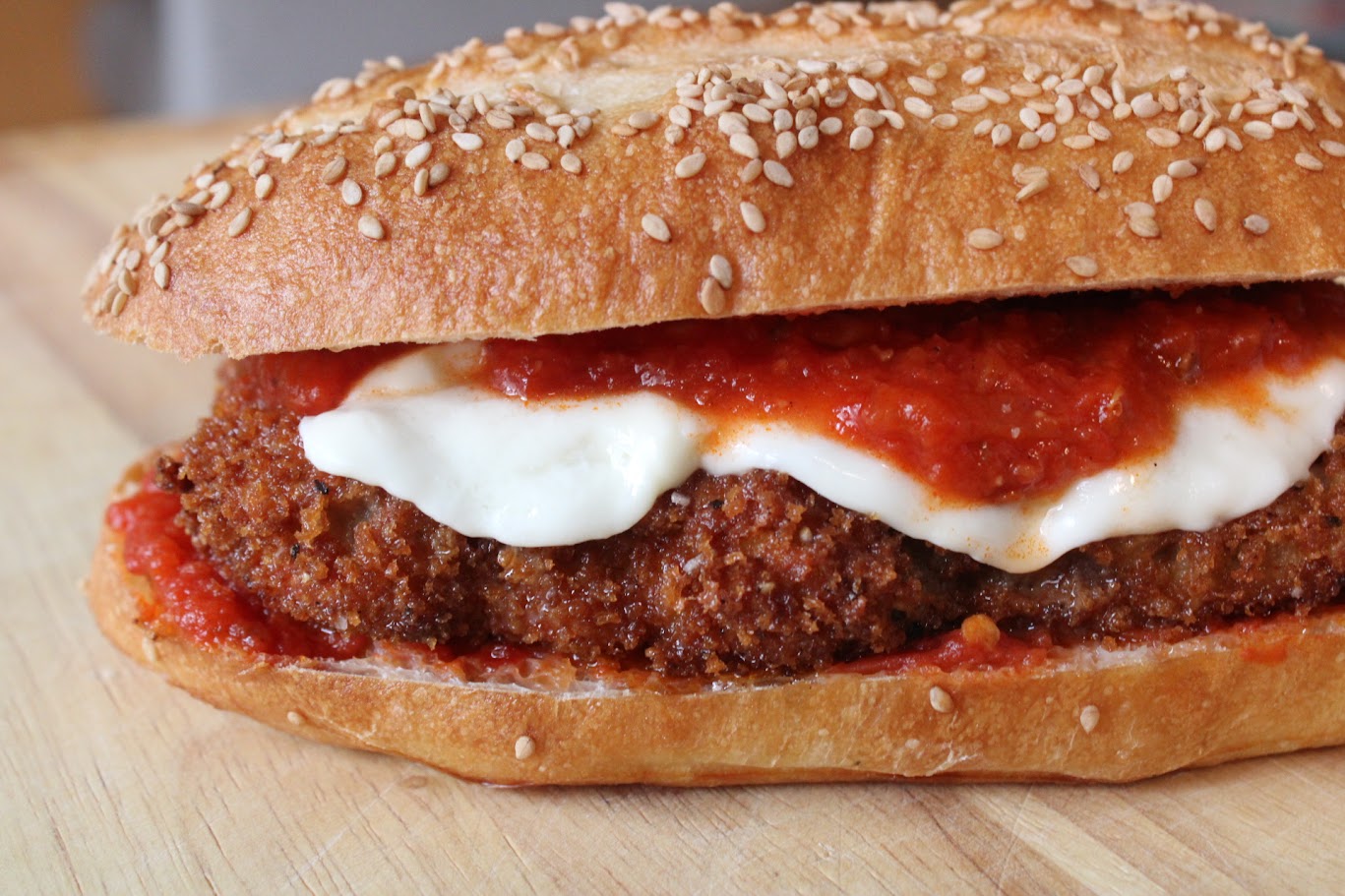 Italian long chicken sandwich