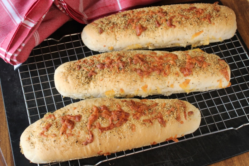 Italian herb and cheese sub rolls (Subway copycat)