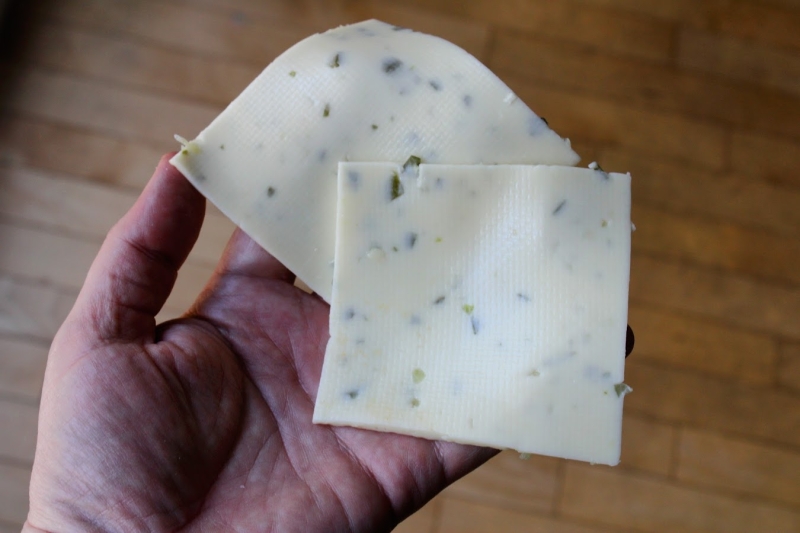 Dill pickle cheese slices