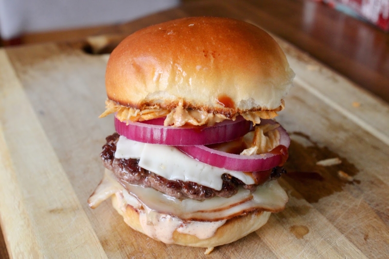 Jeff Cubed burger