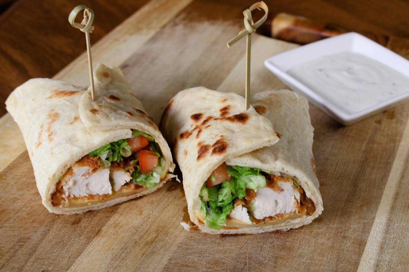 Chicken finger wrap battle